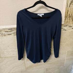 Emma's Expressions Maternity Long Sleeve V-Neck Top
